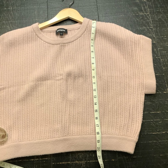 EXPRESS Blush Ribbed Women's Sweater - Picture 6 of 6